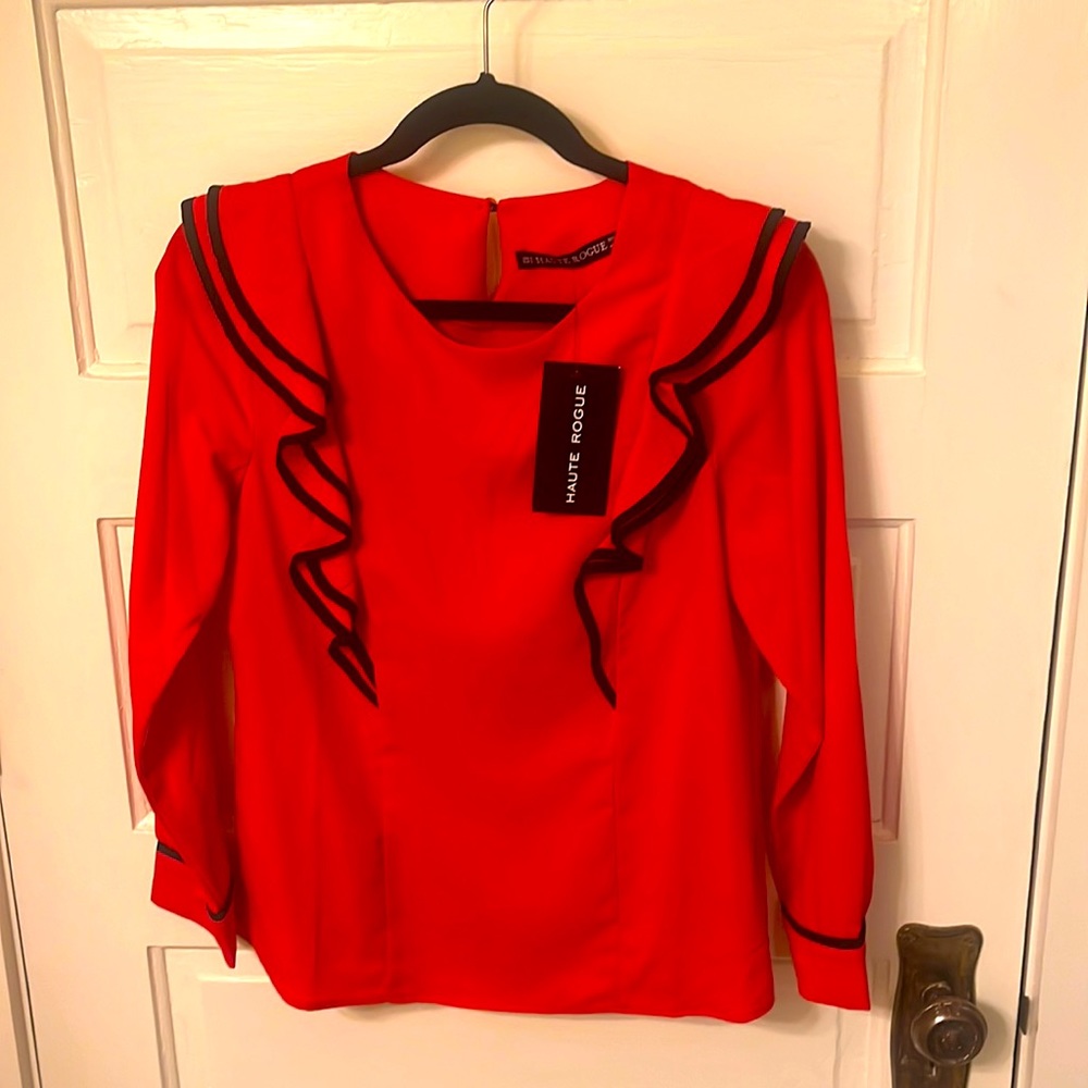 Haute Rogue red blouse